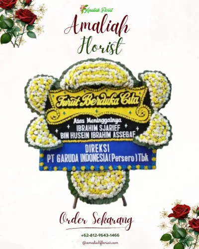Papan Bunga Duka di Sekip Jaya